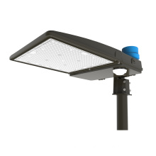 LED DLC Premium 200W parking lot shoebox lights pole street light with motion sensor and photocell